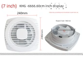 Pencere Kablo Egzoz Fanı - Model 150 + 2.5m Uzatılmış Güç Kablosu - 11
