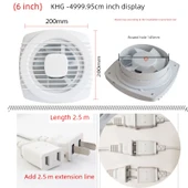 Pencere Kablo Egzoz Fanı - Model 150 + 2.5m Uzatılmış Güç Kablosu - 1