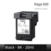 Uyumlu HP 61XL Mürekkep Kartuşu - 61XL BK Siyah Yükseltilmiş Mürekkep - 1