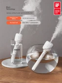 USB Nemlendirici - Beyaz - 1100 mA - 8 Filtre Elemanı - 500ml Cam Şişe - 2