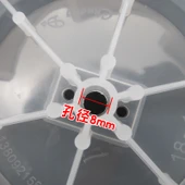 Ev Tipi Fan Kanadı Değiştirme - 14 İnç - Şeffaf Siyah - Yumuşak Yaprak - 350mm - 7