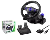 Hadron VW-9803 Oyun Direksiyon Seti 3in1 PS3&PS2&PC Güçlü Titreşim - 1