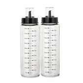 Porsima 4328 2li Kapaklı Ölçekli Cam Yağlık Sirkelik Yağdanlık 500ml thumbnail 3