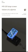 Taşınabilir 40kg Elektronik Terazi - Siyah - Çince (Longbei Tescilli) - 11