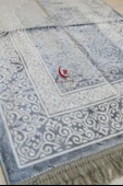 Kadife Seccade - 70x110 cm  - Yumuşak ve Konforlu Gri - 2