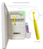 UV Işıklı Diş Fırçası Sterilizatörü - Beyaz - FY9010 - 7