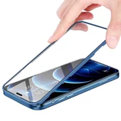 Apple iPhone 13 Uyumlu 360 Derece Tam Kaplayan Cam Kapak Kılıf thumbnail 7