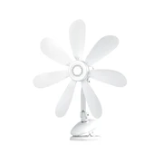 Mini Klip Fan - Yedi Yapraklı Masa Klip Fanı + 3m Anahtar Kablosu - 4