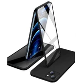 Apple iPhone 13 Uyumlu 360 Derece Tam Kaplayan Cam Kapak Kılıf thumbnail 9