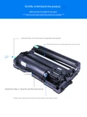 Uyumlu Toner Kartuşu - Takım - Drumm Çerçevesi + Yüksek Versiyon Toz Kutusu - 2