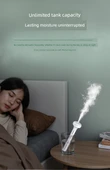 Dijital USB Nemlendirici - Beyaz - +1 Uzun 1 Kısa Filtre Pamuklu Çubuk + Güç Kablosu - 12