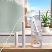 Dijital USB Nemlendirici - Beyaz - +1 Uzun 1 Kısa Filtre Pamuklu Çubuk + Güç Kablosu - 1