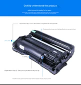 Uyumlu Toner Kartuşu - Takım - Drumm Çerçevesi + Yüksek Versiyon Toz Kutusu - 12