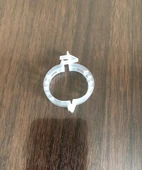 Bitki Klipsi - Domates Klipsi 100 Adet 25 mm Gövde Sarmaşık Bitki Bağlama Kelepçesi, Beyaz - 2