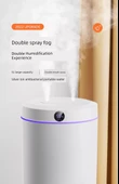5L Büyük Kapasiteli Çift Sprey USB Nemlendirici - Bayraklı +5 Pamuk Çubuğu - 7