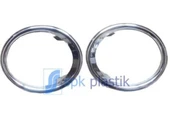 SPK 6037  Sis Far Çerçevesi Kapağı Nikelaj Takım Sağ Sol CLIO IV Symbol Joy-Logan Sandero 13- - 1