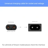 Süperman Tüy Topu Kesici USB Küçük Çift Delik 5V Şarj Kablosu (RR7827 7828 7828S Uyumlu) - 11