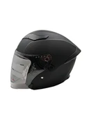 PROYOU YARIM KASK MAT SİYAH (GÜNEŞ VİZÖRLÜ) thumbnail 2