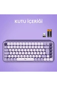 Logitech POP Keys 920-011527 Krem Mor TKL Kablosuz Mekanik Klavye Outlet - 8