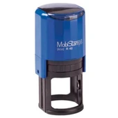 Mobi Stamps Yuvarlak Kaşe Printer Otomatik 40 MM Kırmızı-Mavi-Siyah R40 - 1