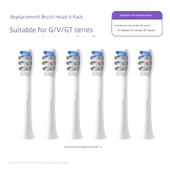 Saky GT2 G/V/GT Serisi Standart Temizleme Elektrikli Diş Fırçası Ucu - 6 Solmuş Fırça Elyafı - 1