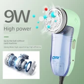Elektrikli Lint Temizleyici - Yeşil Yükseltme (yüksek güç) +5 yedek kesici başlık + kesici ağı - 3