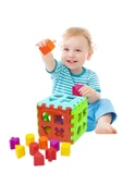 Fırsat Oyuncak Oyuncak Bultak Eğitici Geometri Şekiller Dizayn Kule Neşeli Hayvanlar Zeka Geliştirici Set thumbnail 7