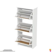 Modilayn WEST Antre 52x116x 26 cm’ lik 3 Düşer Kapak 6 Göz Bölmeli Ayakkabılık thumbnail 7