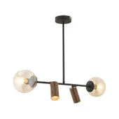 Apliqa Alkan Siyah 4Lü Sarkıt Modern Retro Tasarım Spot Avize thumbnail 3