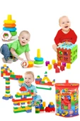 Fırsat Oyuncak Oyuncak Bultak Altıgen Sesli Halkalar 180 Parça Lego Blok Eğitici Zeka Geliştirici Set Eğitici Set - 1