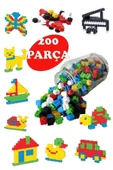 Fırsat Oyuncak Tiktak Bloklar 200 Parça 6 Renk Eğitici Ve Çıt Çıt Oyuncak Eğitici Tik Tak Bloklar Lego Tiktak - 1