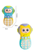Oruç Oyuncak Oyuncak  Işıklı ve Müzikli Cep Telefonu Sevimli Hayvanlar Bultak Set thumbnail 5