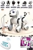 Oruç Oyuncak Oyuncak 2.4 GHz Full Fonksiyon Uzaktan Kumandalı Şarjlı El Sensörlü İnteraktif Akıllı Robot Köpek - 1