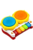 hasoyuncak Kız Erkek Çocuk Masallı Şarkılı Ikili Davul Piano Oyuncak Bır thumbnail 2