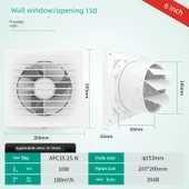 Duvara Monte 6 İnç Egzoz Fanı - 150mm Açılış - APC15-2S-P - 1
