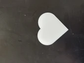 HEROPLEKSİ ŞEFFAF PLEKSİ (25ADET) EN:7 CM BOY: 8 CM KALP 2MM KALINLIĞINDA SÜSLEMEYE UYGUN - 1