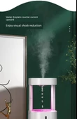 Anti-Gravitasyonlu Hava Nemlendirici - Beyaz Işık - Uzaktan Kumanda - 8-10 Saat - 7
