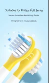 Çocuklar için Elektrikli Diş Fırçası Başlığı - Sarı - 8 Paket - Yumuşak Kıllar - 7