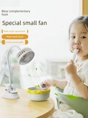 Taşınabilir USB Klip Fan - Beyaz Klip - Çift Türbin - 2400mAh - 2