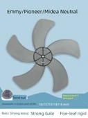 Fan Kanadı Metal Alüminyum Yaprak - 18 inç [5 yaprak] - Mavi - 2