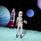 Barbie Astronot 60. Yıl Dönümü Nostaljik Bebek JBJ48 Lisanslı Ürün thumbnail 3