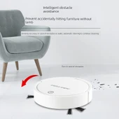 Otomatik Süpürme Robotu 3'ü 1 Arada Temizlik Makinesi - IS25 Siyah - 4