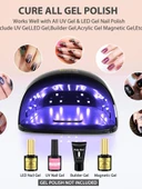 UV LED Tırnak Kurutma Lambası - Buz Beyazı - 5