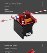 Çift Kasnaklı Ekstruder - 1.75mm - 42 Adım Motor ve Braketli - CR10-S Pro/Ender 3S/DIY 3D Yazıcı - 11