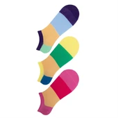 The Socks Company 3 Çift Desenli Kadın Babet Çorap thumbnail 1