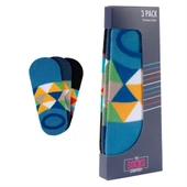 The Socks Company 3 Çift Desenli Erkek Babet Çorap - 1