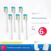 Standart Temizlik Fırça Başlığı - Beyaz - 6 Adet - 1