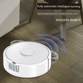 Ev Tipi Otomatik Şarjlı Süpürge Robotu - 8088 Siyah - 2
