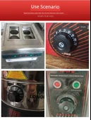 Elektrikli Fırın Kızartma Düğmesi Termostatı - 16A Kırmızı Alt 60-200 Derece (Priz Arayüzü) 2 Pin - 8