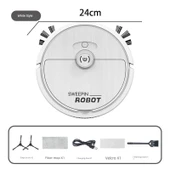 3'ü 1 Arada USB Şarjlı Akıllı Süpürge Robotu - P10S Su Versiyonu - 7
